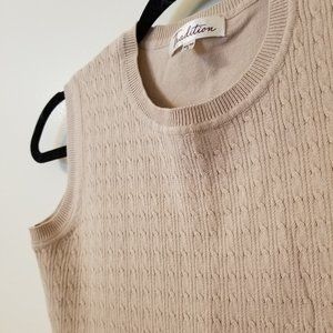 Beige vintage sweater vest
